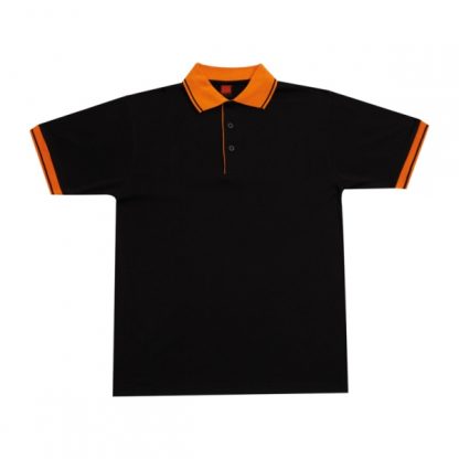 APP0025 Single Jersey T-shirt - Black/Orange
