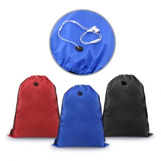 BG0755 Drawstring Bag with Ear Pieces Eyelet