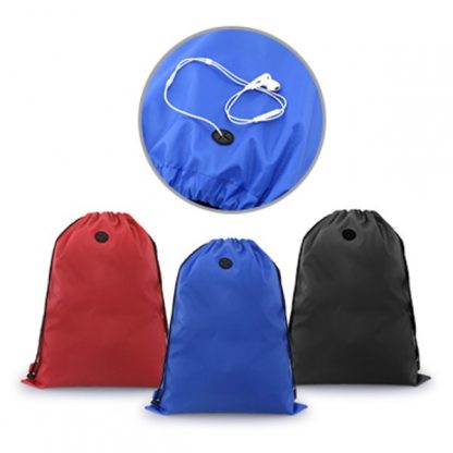 BG0755 Drawstring Bag with Ear Pieces Eyelet