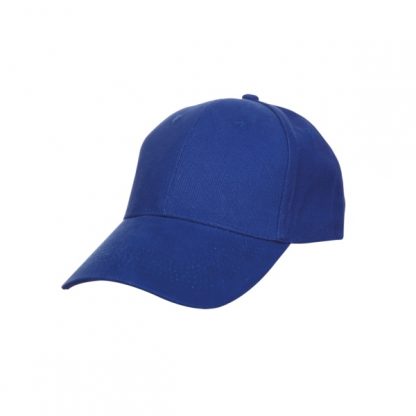 CAP0017 Baseball 6-Panel Cotton Brush Cap - Royal