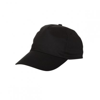 CAP0021 Baseball 5-Panel Cap - Black