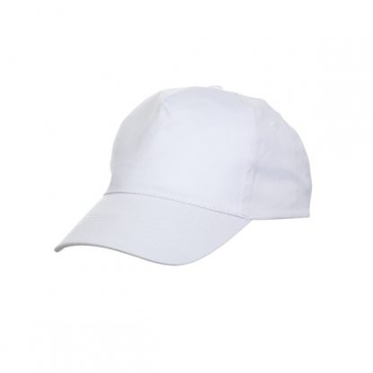 CAP0021 Baseball 5-Panel Cap - White