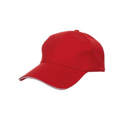 CAP0031 Baseball 6-Panel Cap - Red (S/White)