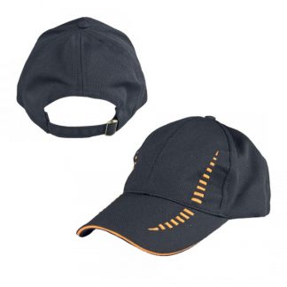 CAP0040 Baseball 6-Panel Cap - Black/Orange