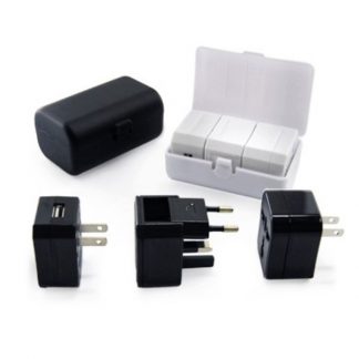 IT0408 Travel Adaptor with USB Hub and Case