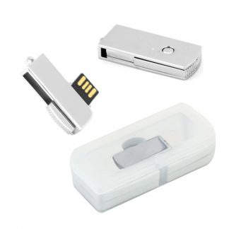 IT0516 Swivel Metal USB Drive - 8GB