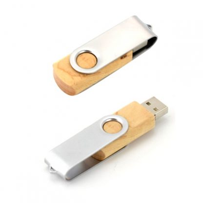 IT0544 Wooden Swivel USB Drive - 8GB