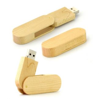 IT0566 Wooden Swivel USB Drive – 8GB