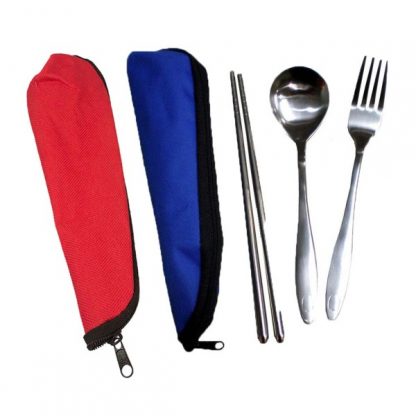 LSP0445 Chopstick with Fork & Spoon in Pouch