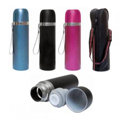 MGS0547 Vacuum Flask with PU Pouch – 500ml
