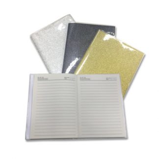 STA0625 Shimmering A5 Notebook with PVC Cover