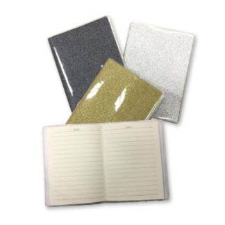 STA0626 Shimmering A6 Notebook with PVC Cover