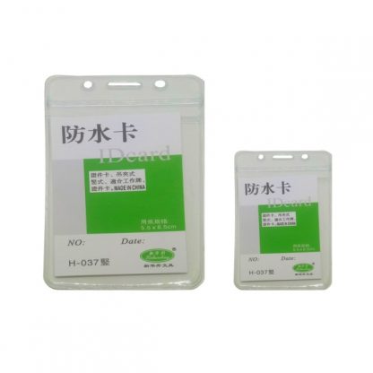STA0634 PVC Transparent Card Holder with Ziplock