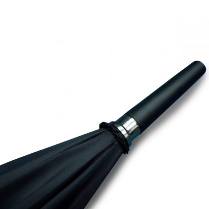 UMB0003 24" Black Straight Handle and Tip Umbrella