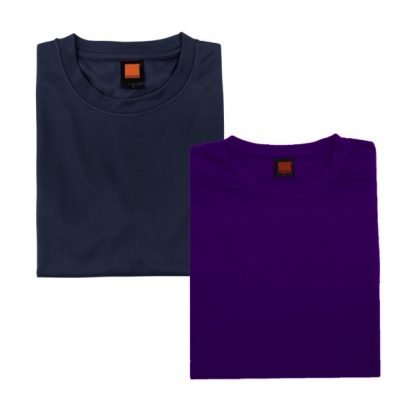 APP0044 Quick Dry Round Neck T-shirt - Navy Pro & Ultra Violet