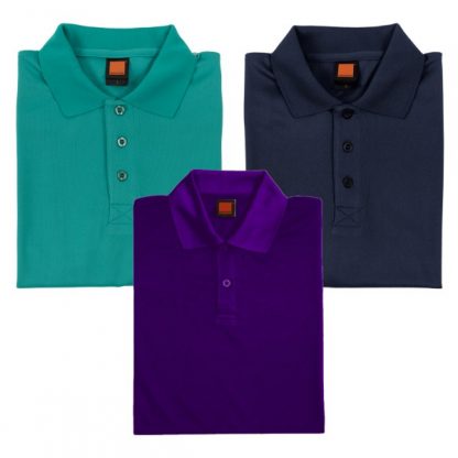 APP0045 Quick Dry Polo T-shirt - Emerald, Navy Pro & Ultra Violet