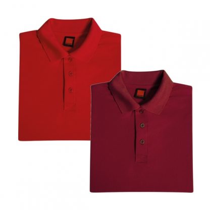 APP0045 Quick Dry Polo T-shirt - Red & Maroon