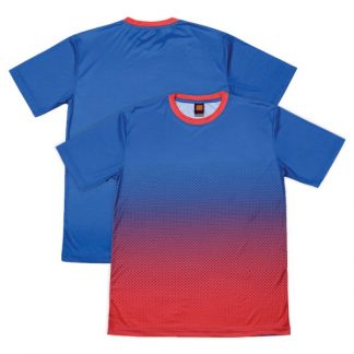APP0118 Quick Dry Round Sublimation Printing Neck T-shirt - Royal/Red