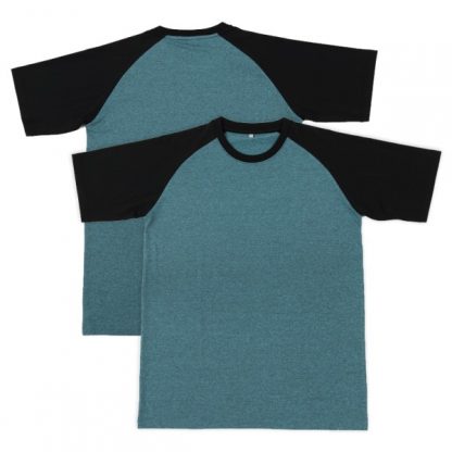 APP0137 Quick Dry Raglan T-shirt - Light Blue/Black