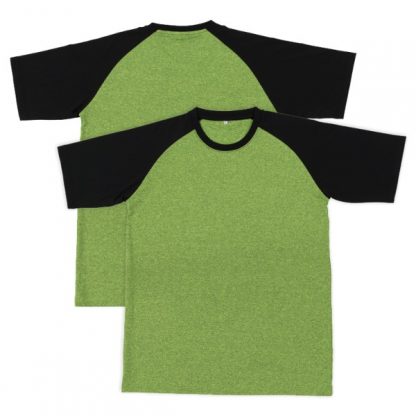 APP0137 Quick Dry Raglan T-shirt - Neon Yellow/Black