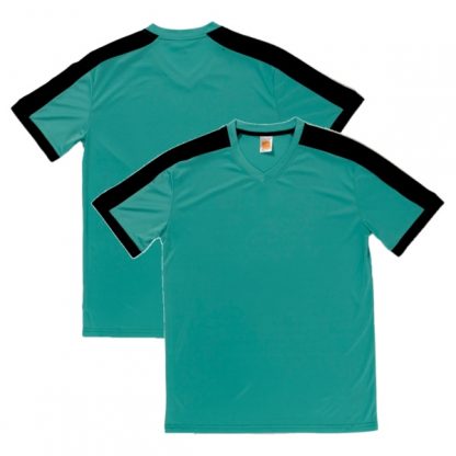 APP0141 Quick Dry Round Neck T-shirt - Emerald/Navy