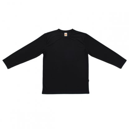 APP0144 Quick Dry Round Neck Long Sleeve T-shirt - Black