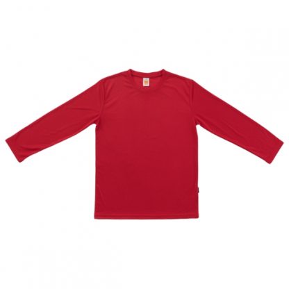 APP0144 Quick Dry Round Neck Long Sleeve T-shirt - Red