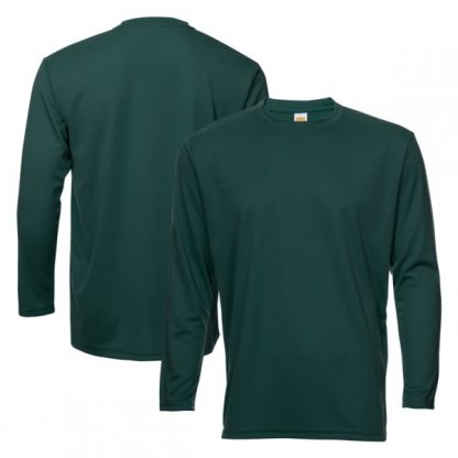 APP0144 Quick Dry Round Neck Long Sleeve T-shirt - Dark Green