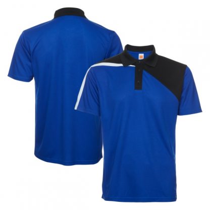 APP0180 Quick Dry Polo T-shirt - Royal/Black/White