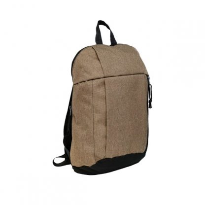 BG0931 Slim Backpack Bag - Khaki/Black