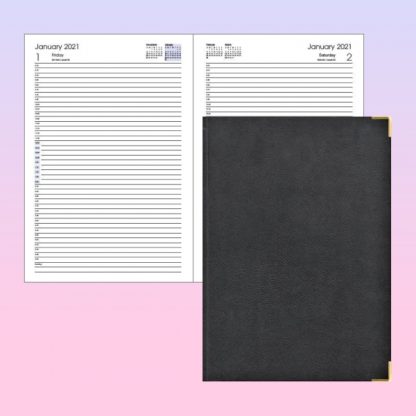 ORN0047 A4 Size Management Diary Papercoat - Hardcase with Gold Corners