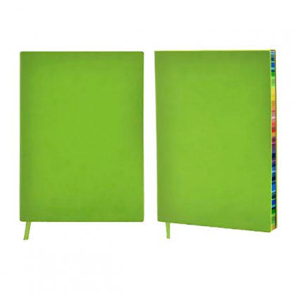 ORN0196 A5 Notebook with Rainbow Colour Side