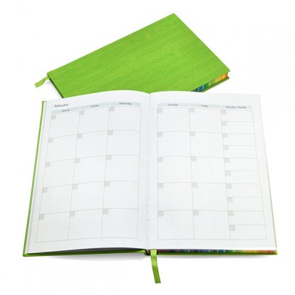 ORN0201 A5 Hard Cover Notebook with Rainbow Side