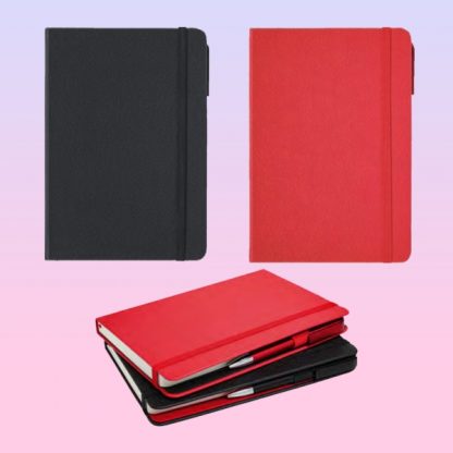 ORN0245 Moto Note Book with Pen – A5 Textured PU Cover