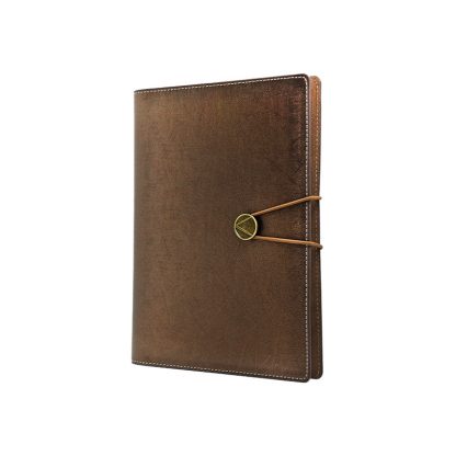 ORN0254 A5 PU Notebook with Closure - Brown