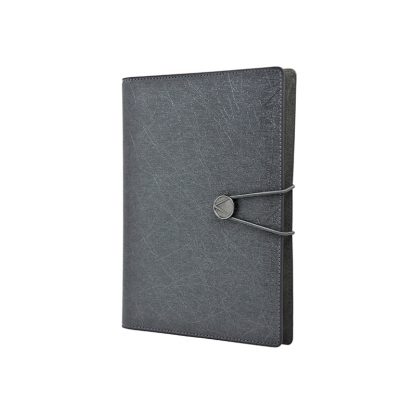 ORN0254 A5 PU Notebook with Closure - Grey
