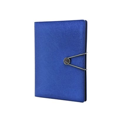 ORN0254 A5 PU Notebook with Closure - Blue