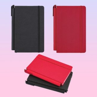 ORN0268 Slim Moto Note Book with Pen – A5 Textured PU Cover