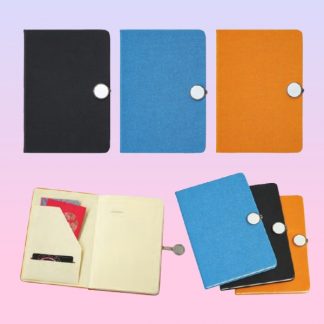 ORN0269 Moto Note Book with Magnetic Clip – A5 Textured PU Cover
