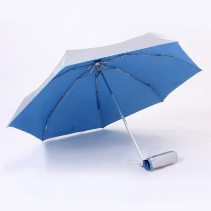 UMB0059 - 21″ UV Lightweight Foldable Umbrella - Blue