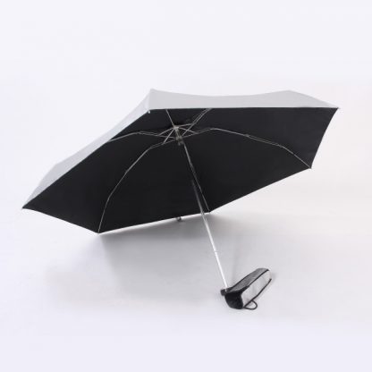 UMB0061 21" UV Mini Palm-size Foldable Umbrella - Black