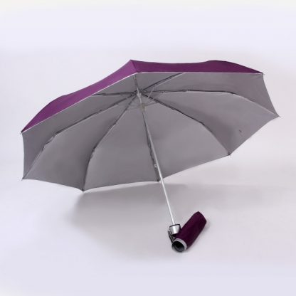UMB0067 - 21" 3 Fold Windproof Umbrella - Purple