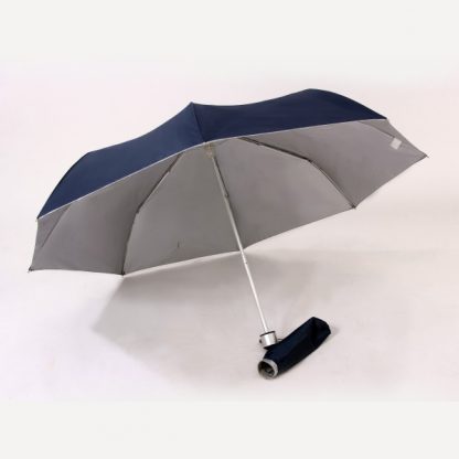 UMB0067 - 21" 3 Fold Windproof UV Umbrella - Navy