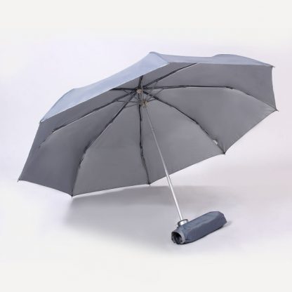 UMB0067 - 21" 3 Fold Windproof UV Umbrella - Grey