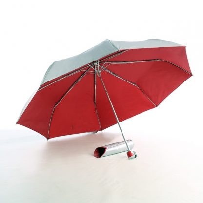 UMB0068 – 21″ 3 Fold Windproof UV Umbrella - Red