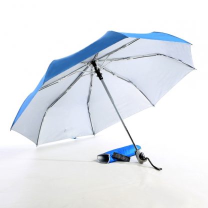 UMB0069 - 21" Auto Open and Close Foldable UV Umbrella - Light Blue