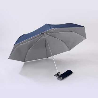 UMB0094 – 21″ 3 Fold Windproof UV Umbrella - Navy