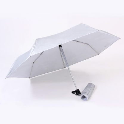 UMB0096 – 21″ Auto Open Foldable UV Umbrella - Light Grey