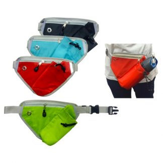 BG0845 Triangular Waist Pouch with Zip & Bottle Compartment