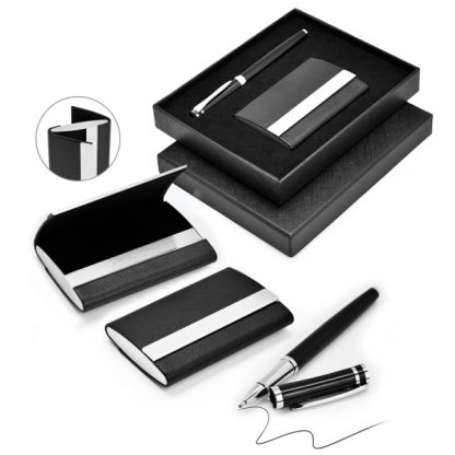 GFT0105 Card Holder & Metal Pen Set